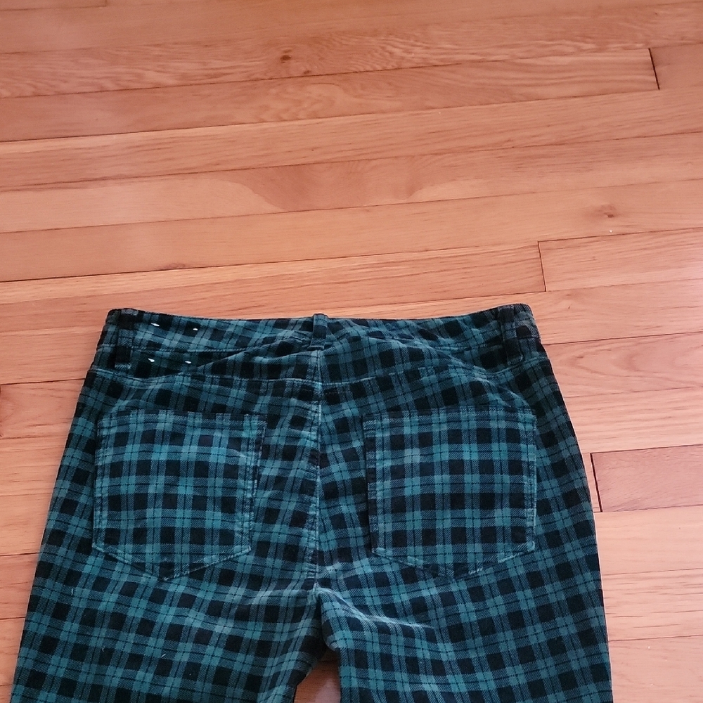 Talbots Teal Velveteen Straight Leg Pants - Picture 5 of 5